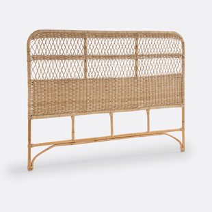 Hoofdbord in gevlochten rotan, Karaa