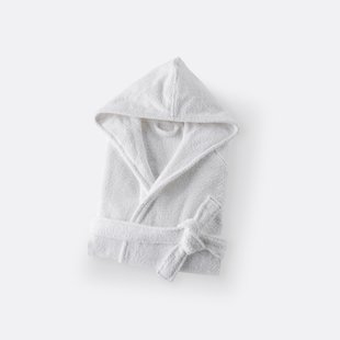 Badjas met kap voor volwassenen, in bio katoen 450 g/m2, Ismo