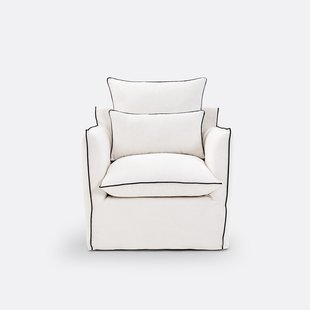 Fauteuilhoes, dik linnen, Odna