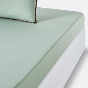 Hoeslaken in perkalkatoen, omslag 30 cm