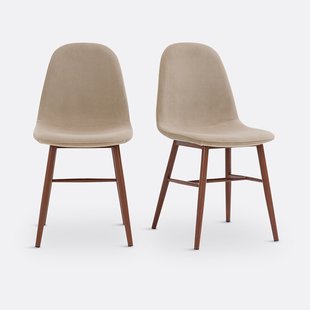 Set van 2 fluwelen stoelen, Polina