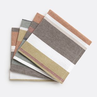 Geweven geverfde katoenen servetten Antika