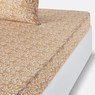 Hoeslaken in perkalkatoen, omslag 30 cm, Nara