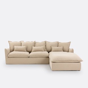 Hoekslaapbank Comfort Bultex® linnen, Odna