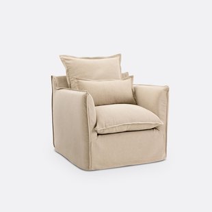 Fauteuil in dik linnen, Odna