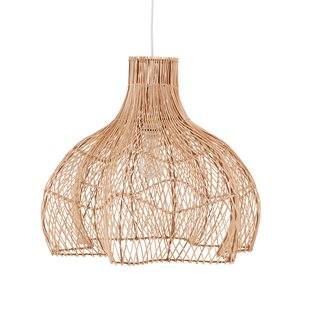 Hanglamp in gevlochten rotan, Rotanga