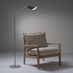 Leeslamp in grijs metaal, Funambule