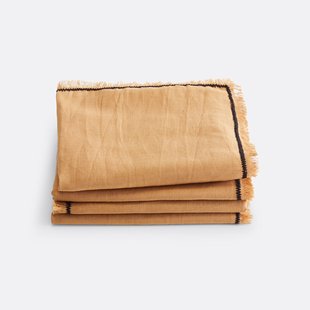 Set van 4 tafelservetten linnen/katoen, Menorca