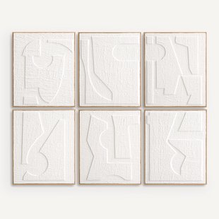 Set van 6 kaders in reliëfpapier, Hekatos