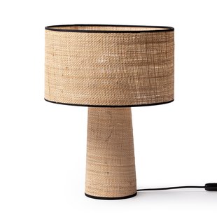 Tafellamp in raffia, Dolkie