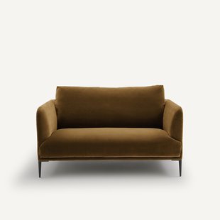 Fluwelen 2-zitsbank, Oscar-design E. Gallina