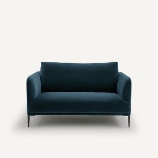 Fluwelen 2-zitsbank, Oscar-design E. Gallina