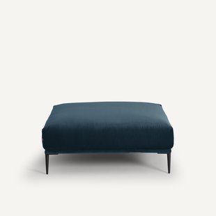 XL voetenbank in fluweel, Oscar, ontwerp E. Gallina
