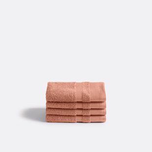 Set van 4 gastendoekjes in gekamd katoen, Kheops