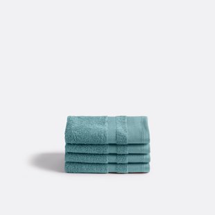 Set van 4 gastendoekjes in gekamd katoen, Kheops