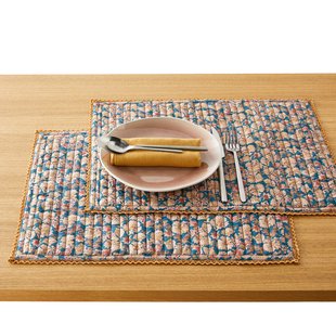 Set van 2 placemats in voilekatoen, Jadav