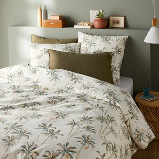 Katoenen bedset, vierkant kussensloop, Denham