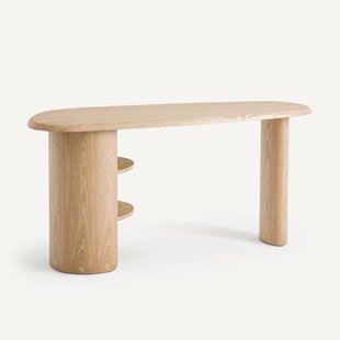 Organisch bureau met tafelblad in eikenfineer, Smith