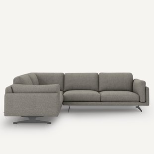 Hoekbank in viscose/linnen, César