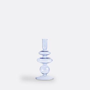 Kandelaar in glas H20 cm, Chilava