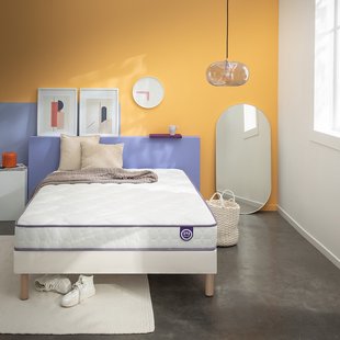 Stevige matras in latex, 3 zones 19 cm, Happy Lit