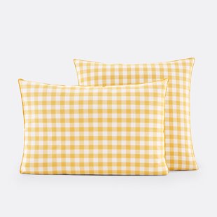 Kussensloop in katoen, voor kinderen, Veldi jaune