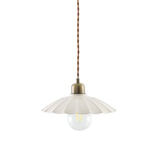 Geschulpte ijzeren metalen hanglamp, Festonia