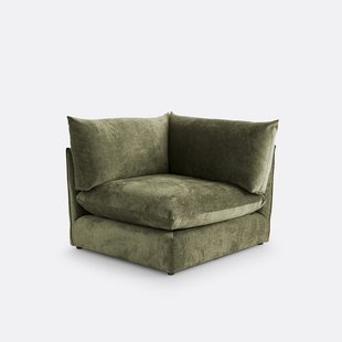 Modulaire bank in getextureerd fluweel, Malo