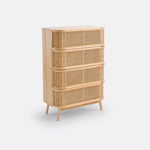 Ladekast 4 lades in riet, Laora