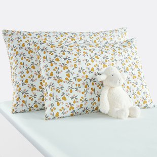 Kussensloop voor babybed 20% gerecycled katoen, Poire