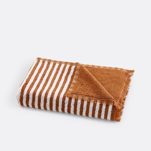 Handdoek in badstof 500 g, gestreept, Arzon