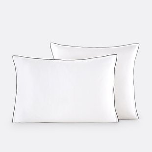 Kussensloop in gewassen satijnkatoen, Victor, effen