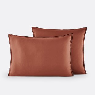 Kussensloop in gewassen satijnkatoen, Victor, effen