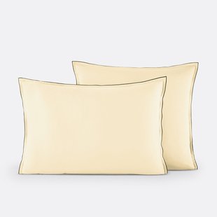 Kussensloop in gewassen satijnkatoen, Victor, effen