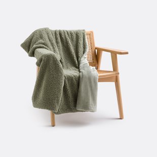 Plaid in fleece en sherpa, Maxine