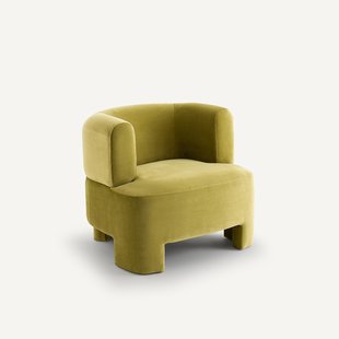 Fauteuil van fluweel, klein model, Darrel