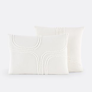 Kussensloop in getuft katoen, Massimo