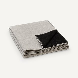 Omkeerbare plaid in baby alpaca, Peyote