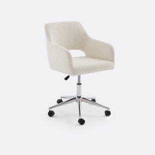 Bureaufauteuil in bouclette stof, Esma