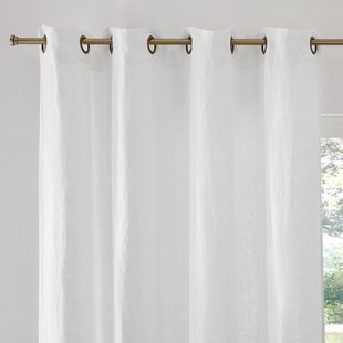 Linnen gordijn met oogjes, Elba