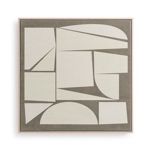 Ingelijste canvas in linnen, Delya