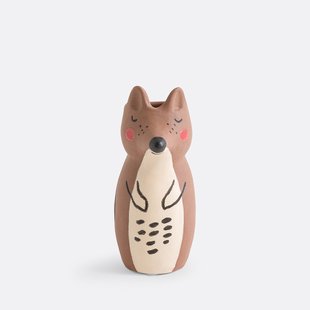 Vosdecoratie in aardewerk,  H16 cm, Bobino