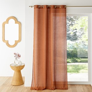 Lussengordijn in polyester en linnen Aron