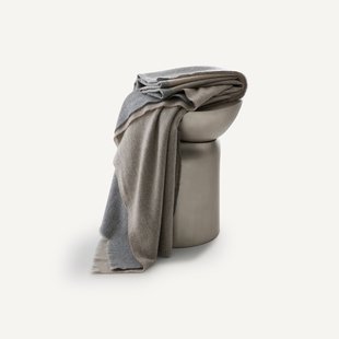 Omkeerbare plaid in kasjmier en zuiver wol, Chama