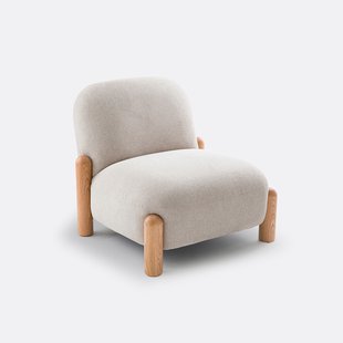 Fauteuil in chenille stof, Boldi