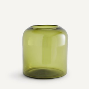 Mondgeblazen vaas van getint glas, Sopio