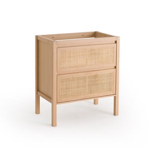 Wastafelmeubel met 2 lades in rotanriet L80 cm, Lumpa