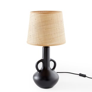 Lamp in keramiek en raffia, Balsa