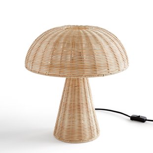 Lamp, paddestoel vorm in rotan, Mirko