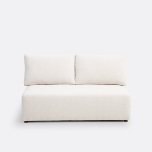 Modulaire 2-zitsbank Monica in gemêleerd chenille